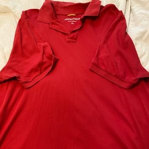 Red Nautica polo shirt XL